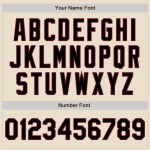 Maillot de baseball personnalisé authentique noir-cramoisi à motif crème délavé