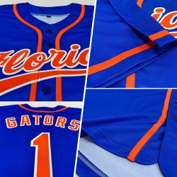 Maillot de baseball authentique Blue Thunder orange-blanc personnalisé Maillot de baseball authentique Blue Thunder orange-blanc personnalisé