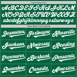 Maglia Kelly personalizzata, autentica, verde, baseball, bianca