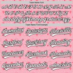 Maglia da baseball autentica rosa, bianca e nera, con cuore 3D, luce e amore, personalizzata per San Valentino