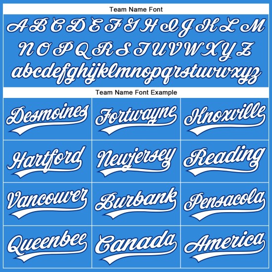 Maillot de baseball blanc-royal personnalisé authentique bleu électrique