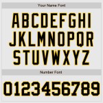 Maillot de baseball authentique personnalisé à rayures blanches, noir et or