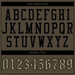 Service Olive personnalisé pour maillot de baseball authentique Salute Camo-Black