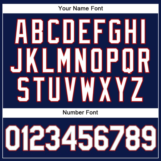 Maillot de baseball personnalisé à rayures fines, authentique, blanc-rouge, blanc, bleu marine