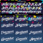 Maillot de baseball personnalisé avec puzzle autisme, pièces bleu marine et blanches 3D, authentique, sensibilisation